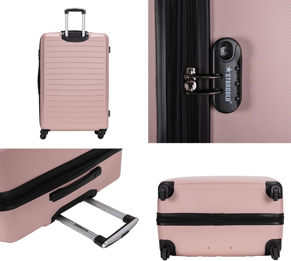 STARGOLD Travel Trolley Suitcase Set of 4 PCS Polyester Fabric Luggage Bag with Lockable System Bag-T88DB 7 STARGOLD Travel Trolley Suitcase Set of 4 PCS Polyester Fabric Luggage Bag with Lockable System Bag-T88DB - الصورة 8