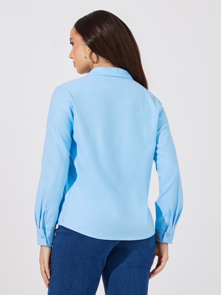 Styli Women Button Down Collar Neck Loose Fit Shirt 4 Styli Women Button Down Collar Neck Loose Fit Shirt - الصورة 4