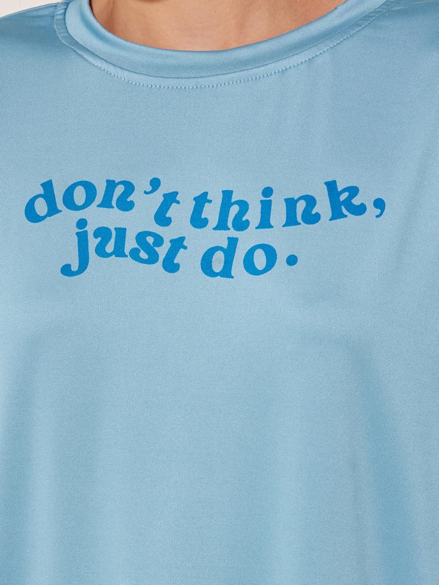 Styli Women's Slogan Print Round Neck Regular Fit T-Shirt 5 Styli Women's Slogan Print Round Neck Regular Fit T-Shirt - الصورة 5