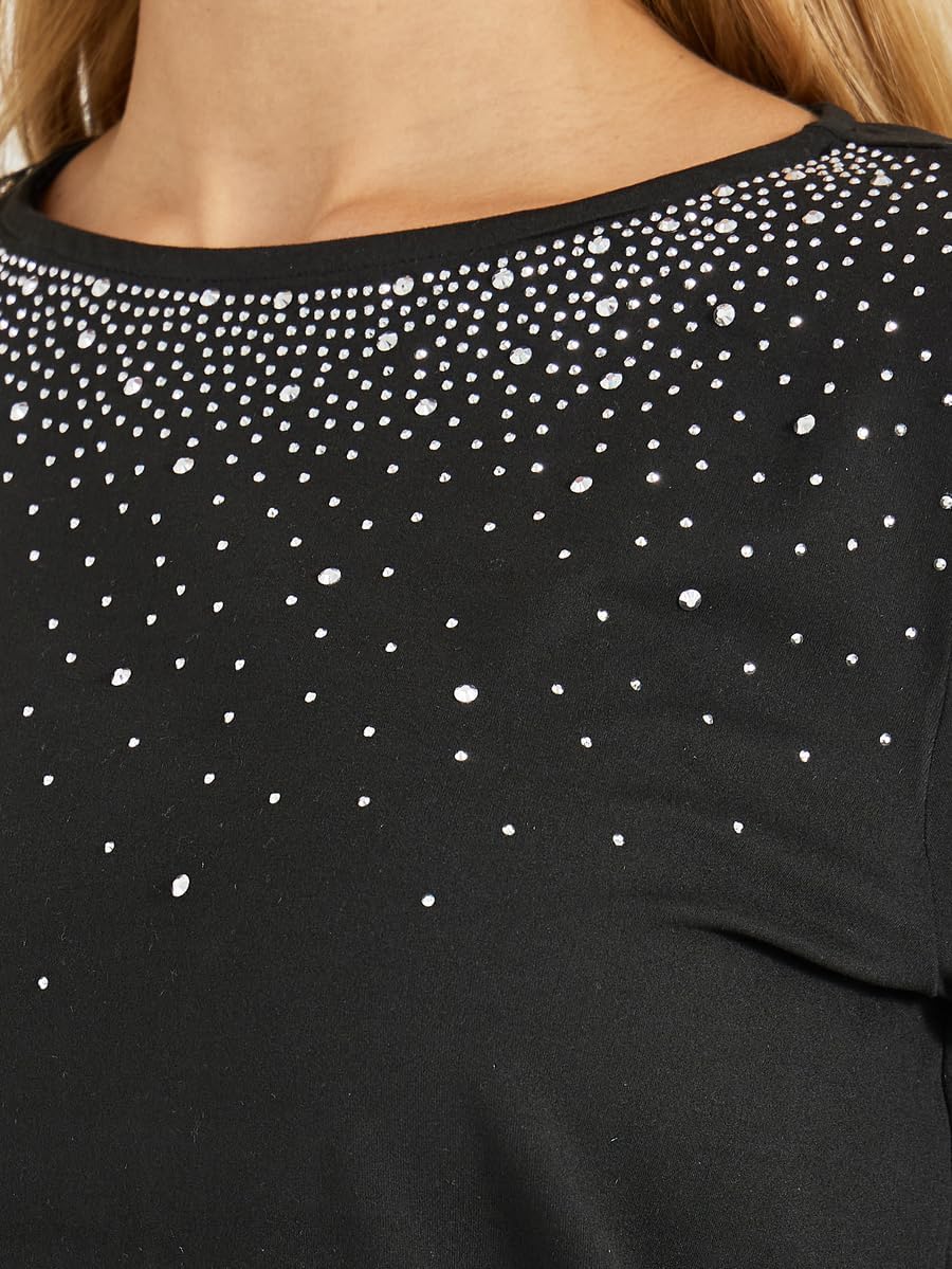 Styli Women Embellished Yoke Round Neck Top 3 Styli Women Embellished Yoke Round Neck Top - الصورة 3