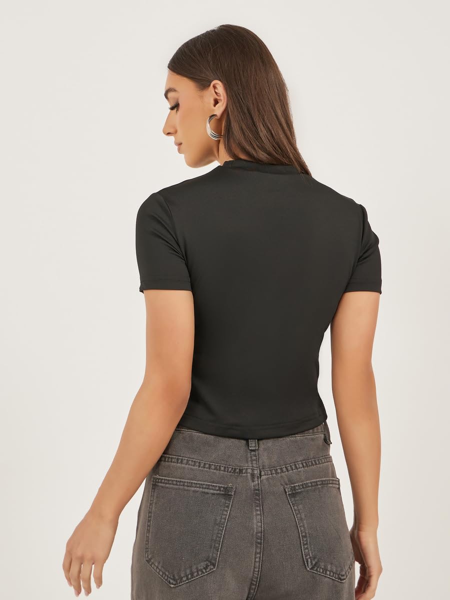 Styli Women's Slogan Print Round Neck Crop T-Shirt 6 Styli Women's Slogan Print Round Neck Crop T-Shirt - الصورة 6