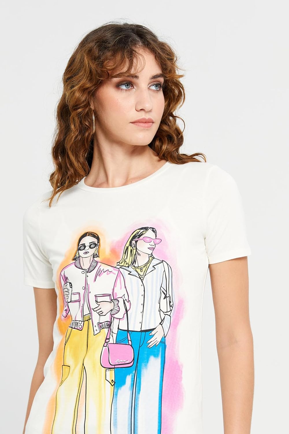 REDTAG Womens Printed T-Shirt 4 REDTAG Womens Printed T-Shirt - الصورة 4