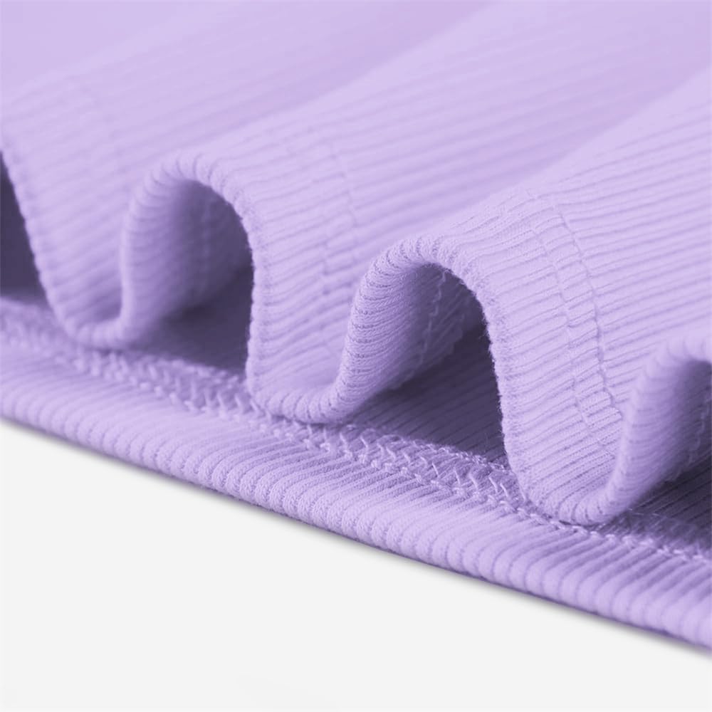 Womens Tank Tops Slim Fit Wotkout Crew Neck Knit Ribbed Tees Racerback Blouses S-XL 5 Womens Tank Tops Slim Fit Wotkout Crew Neck Knit Ribbed Tees Racerback Blouses S-XL - الصورة 5