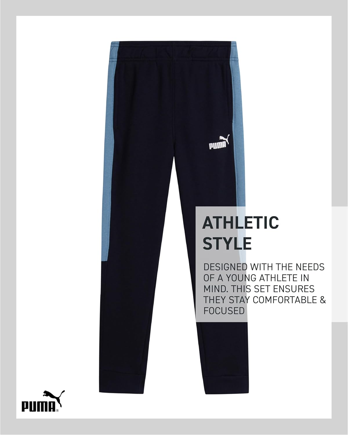 PUMA Boys B Flc Jogset Zip 3pc Tracksuits 6 PUMA Boys B Flc Jogset Zip 3pc Tracksuits - الصورة 6