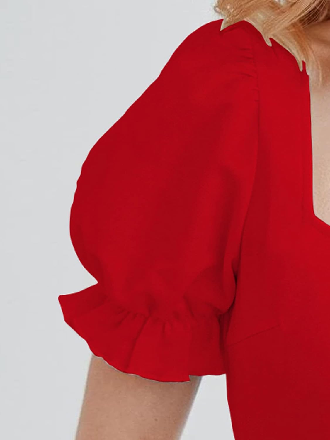 بلايز سيمبليسيتي بقصة ضيقة وقبة قلب جميلة للنساء والبنات من شاسمي 6 بلايز سيمبليسيتي بقصة ضيقة وقبة قلب جميلة للنساء والبنات من شاسمي - الصورة 6