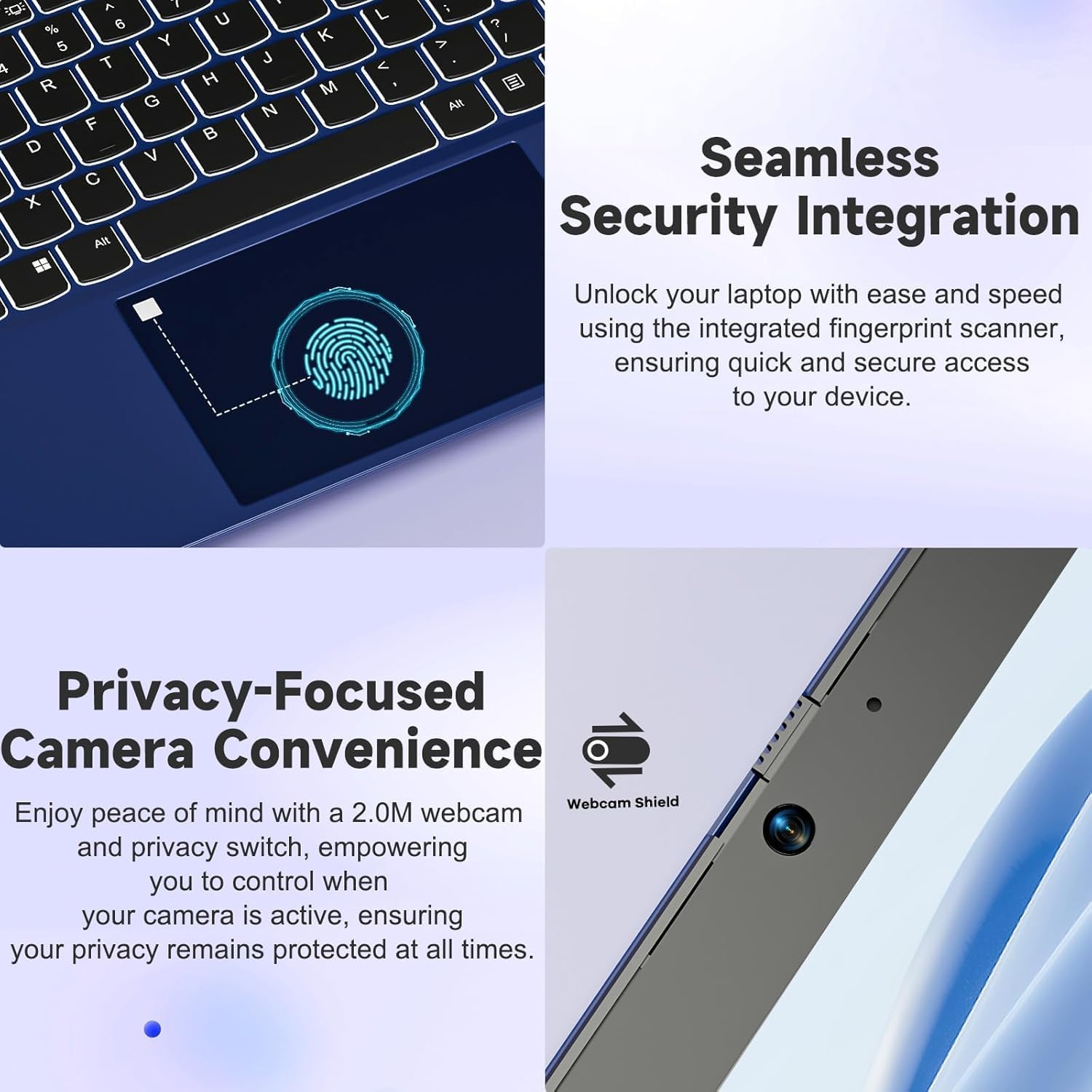 نيمو لابتوب 15.6 انش IPS FHD، انتل 6 كور i3-1215U 16GB RAM 1TB SSD (افضل من i5-1135G7، حتى 4.4GHz) مع كيبورد باضاءة خلفية، بصمة الاصبع 65 واط، نوع C، واي فاي 6، ويندوز 11 7 نيمو لابتوب 15.6 انش IPS FHD، انتل 6 كور i3-1215U 16GB RAM 1TB SSD (افضل من i5-1135G7، حتى 4.4GHz) مع كيبورد باضاءة خلفية، بصمة الاصبع 65 واط، نوع C، واي فاي 6، ويندوز 11 - الصورة 7