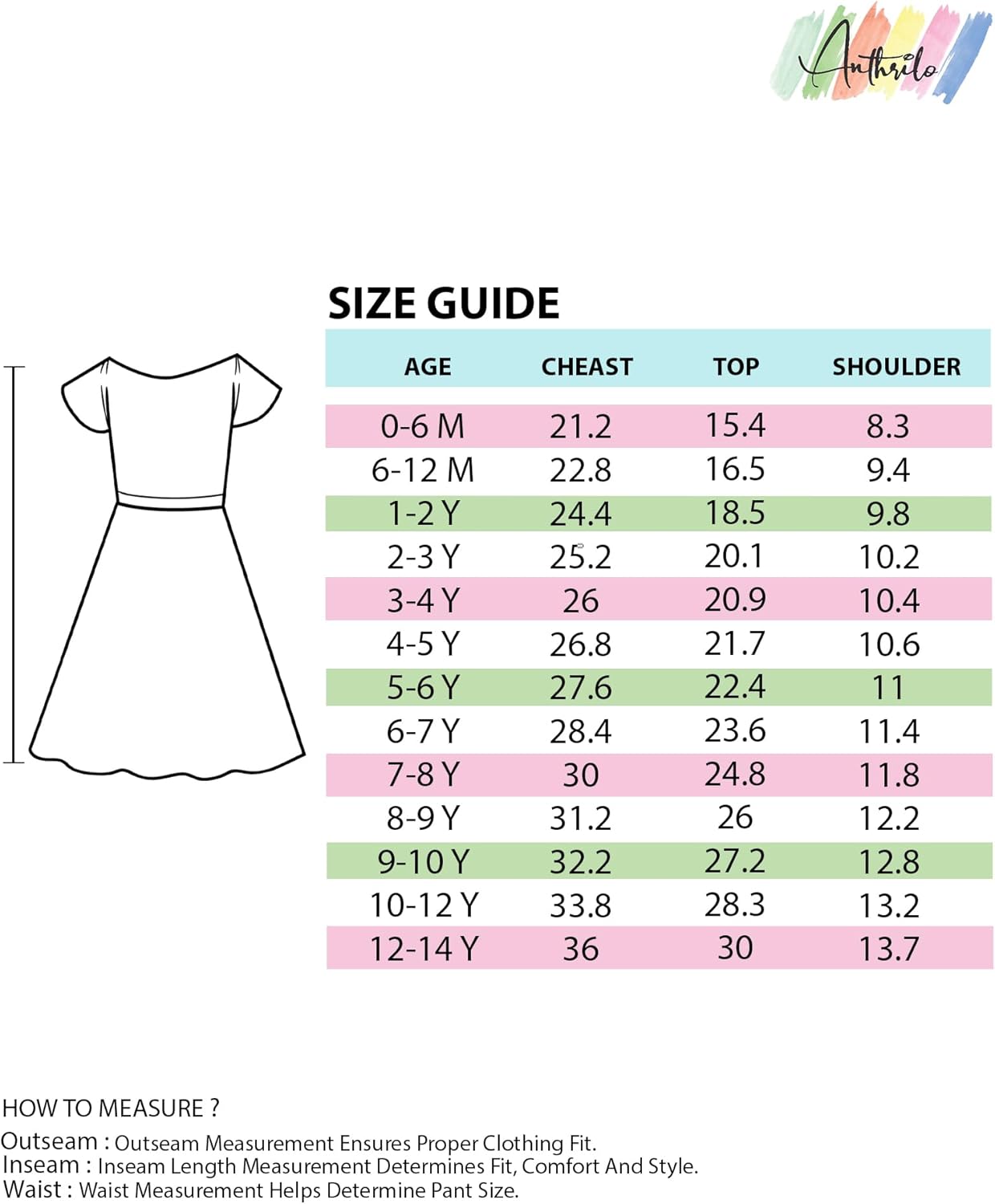 فستان صيفي قطن 100% لطيف على البشرة بتصميم عصري للبنات بعمر 6 أشهر إلى 14 سنة من انثريلو 6 فستان صيفي قطن 100% لطيف على البشرة بتصميم عصري للبنات بعمر 6 أشهر إلى 14 سنة من انثريلو - الصورة 6