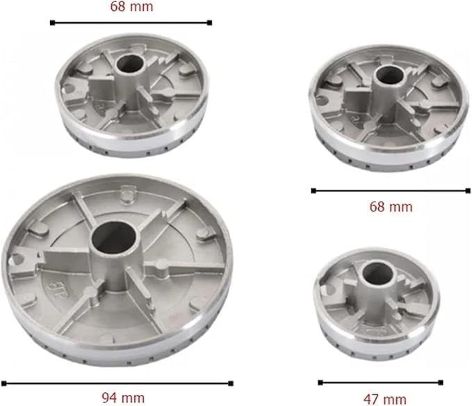 Universal Burner Hat Set Cooker Oven Cooker Gas Burner Crown Flame Cap Cover Kitchen Gas Burner Gas Stove Handles Set Accessories 4 Universal Burner Hat Set Cooker Oven Cooker Gas Burner Crown Flame Cap Cover Kitchen Gas Burner Gas Stove Handles Set Accessories - الصورة 4