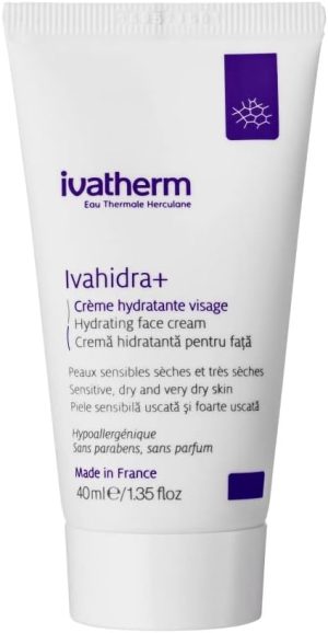 Ivatherm Ivahidra+ Hydrating face cream 40ml, A strong moisturizing cream for sensitive, dry and very dry skin