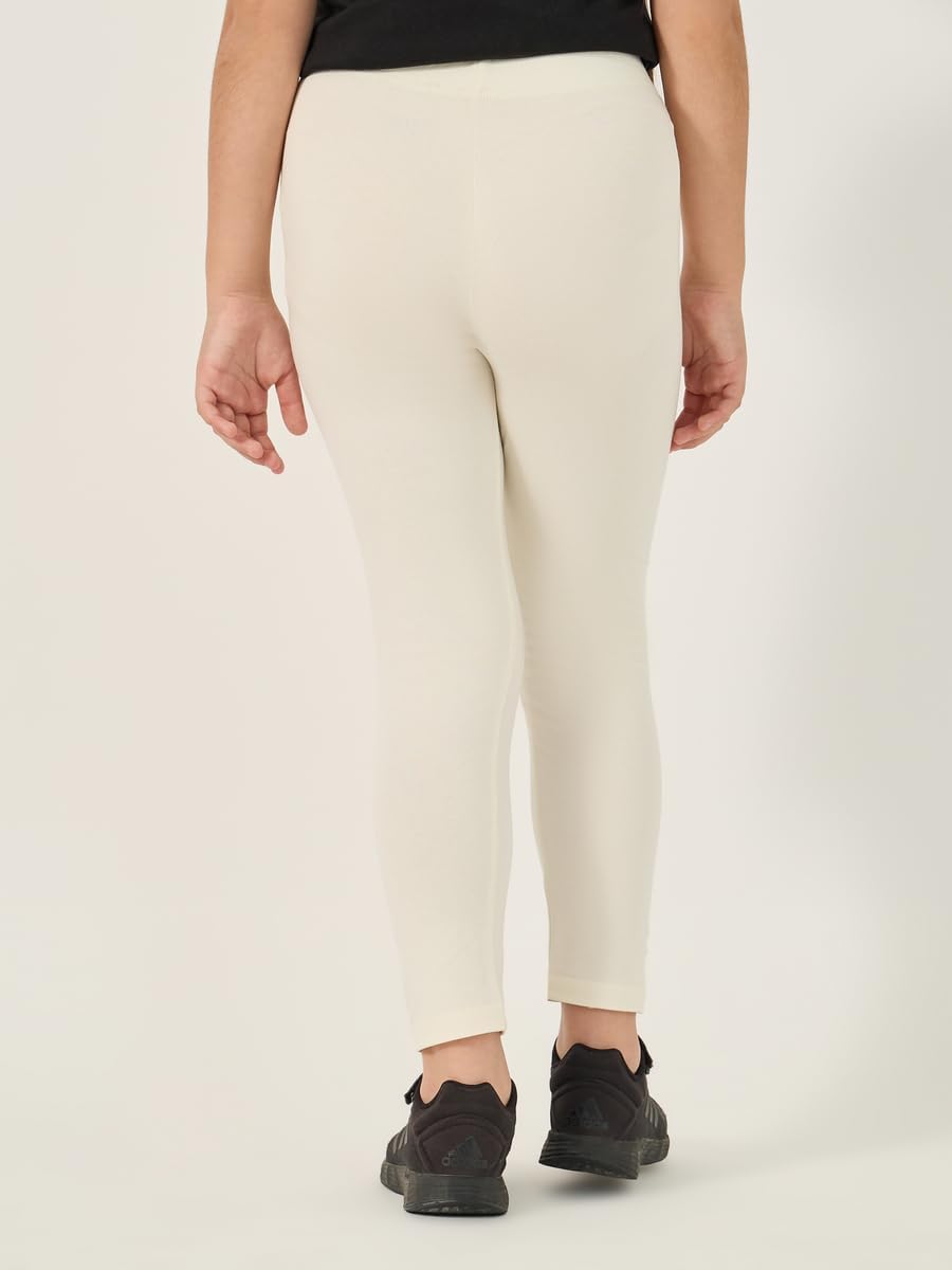 Styli Girls Solid Elastic Waistband Leggings 5 Styli Girls Solid Elastic Waistband Leggings - الصورة 5