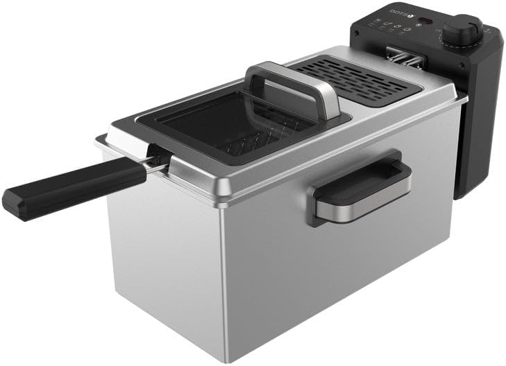 DOTS Deep Fryer 1830-2180W Stainless Steel 3L with Frying Basket and Non-Stick Inner Pan for Easy Cleaning 2 DOTS Deep Fryer 1830-2180W Stainless Steel 3L with Frying Basket and Non-Stick Inner Pan for Easy Cleaning - الصورة 2