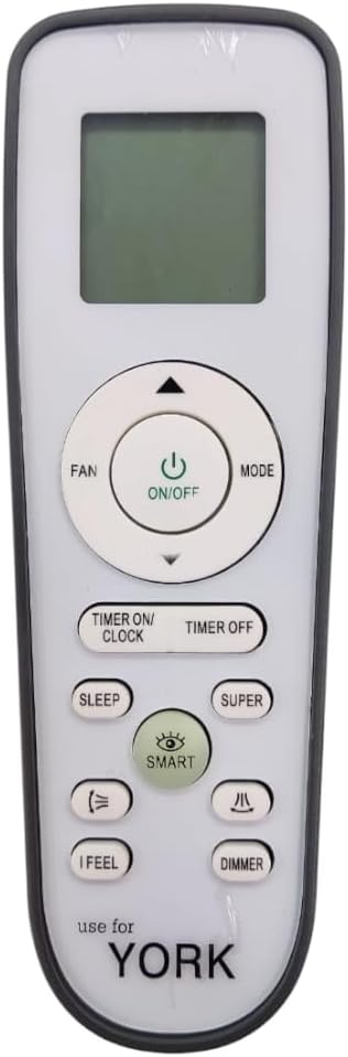 BGM Replacement Remote Control Compatible For YORK Air Conditioner - White 1 BGM Replacement Remote Control Compatible For YORK Air Conditioner - White