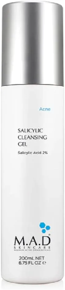M.A.D Skincare Salicylic Cleansing Gel - Acne Facial Wash 6.75 oz. 6 M.A.D Skincare Salicylic Cleansing Gel - Acne Facial Wash 6.75 oz.
