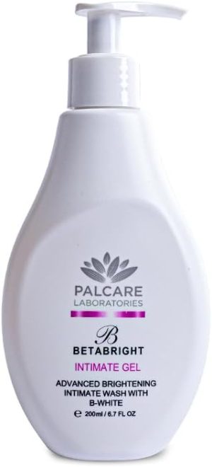 BetaBright Intimate Brightening Gel Wash with Lactic Acid, Aloe Vera & Chamomile – pH Balanced Feminine Cleanser, Soap-Free Daily Care – 200ml