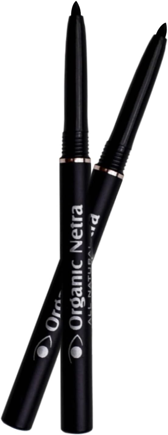 Organic Netra Pure Black Pencil Kajal Waterproof, Smudgeproof and Long Lasting Upto 12Hrs Enriched With All Natural Ingredients, Intense Colour, Matte Finish 4 Organic Netra Pure Black Pencil Kajal Waterproof, Smudgeproof and Long Lasting Upto 12Hrs Enriched With All Natural Ingredients, Intense Colour, Matte Finish - الصورة 4