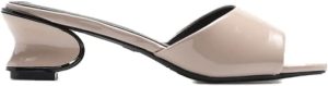 AILA Women's Solid Heeled Sandals 36 BEIGE