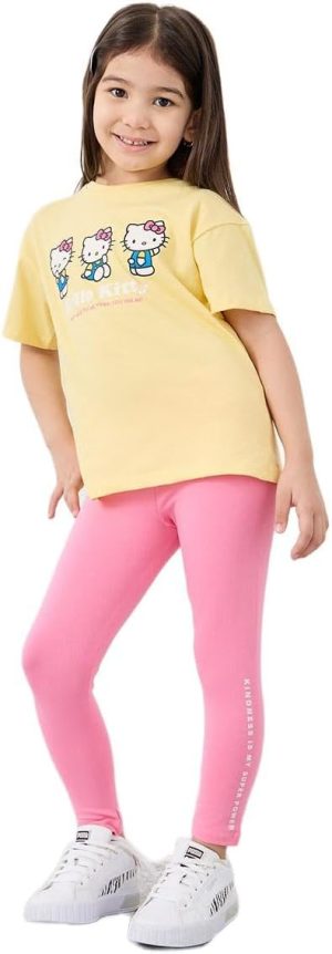 بنطلون لجينجز قطني مطبوع عليه رسومات للبنات من ستايلي