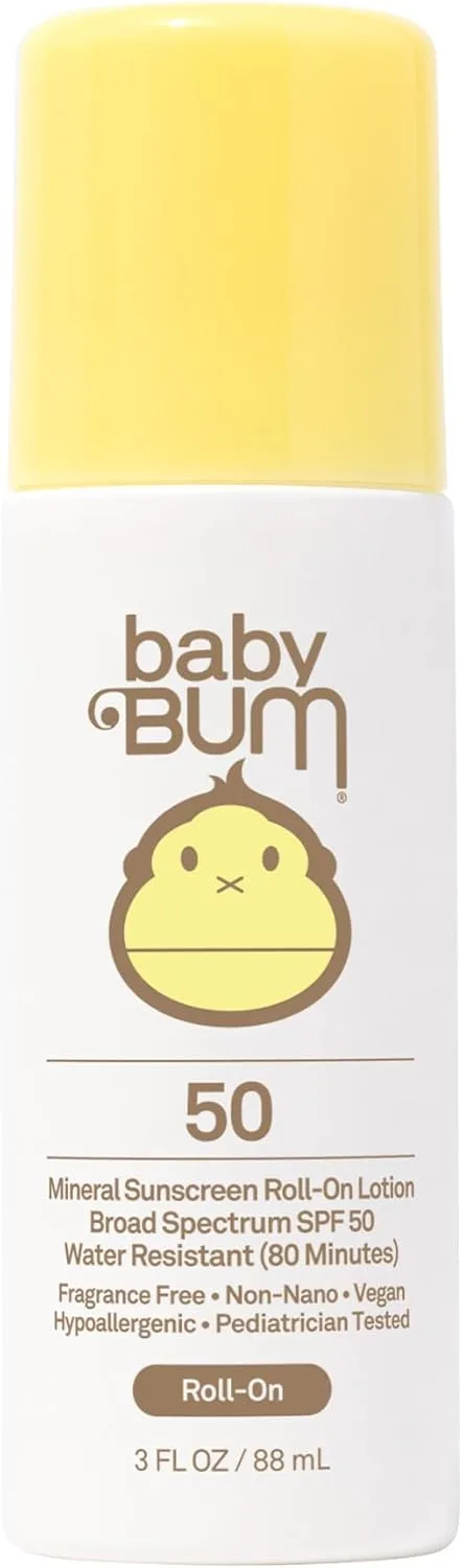 Sun Bum Baby Bum Mineral Sunscreen Roll-On Lotion SPF 50 3 fl oz 9 Sun Bum Baby Bum Mineral Sunscreen Roll-On Lotion SPF 50 3 fl oz