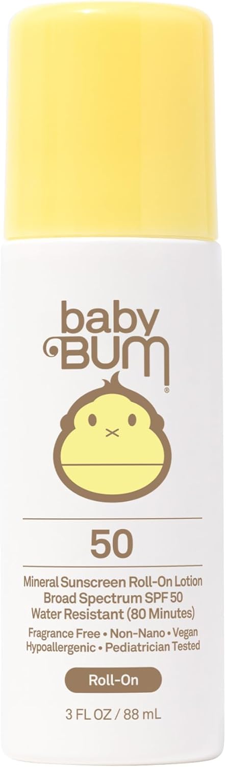 Sun Bum Baby Bum Mineral Sunscreen Roll-On Lotion SPF 50 3 fl oz 1 Sun Bum Baby Bum Mineral Sunscreen Roll-On Lotion SPF 50 3 fl oz