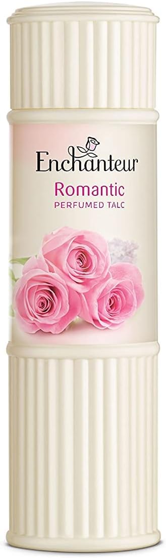 Enchanteur Romantic Perfumed Talc For Women - 250g | Enriched With Luxurious Roses & Jasmine Extracts | Suitable For Body & Face 1 Enchanteur Romantic Perfumed Talc For Women - 250g | Enriched With Luxurious Roses & Jasmine Extracts | Suitable For Body & Face