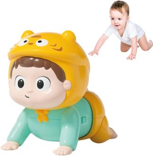 ألعاب أطفال زاحفة موسيقية للأطفال الصغار مع ضوء وصوت، لعبة سلطعون تعليمية لوقت الزحف على البطن للأطفال من عمر 6 الى 18 شهرًا، ألعاب تعليمية للأولاد والبنات (D)