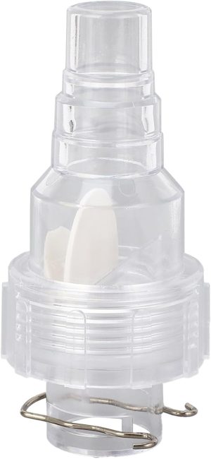 Condensate Drain Pipe Check Valve, Central AC Air Conditioner Drain Hose, Odor Reflux Prevention with High Transprency, Non Return One Way, Slow Closing for Clean Indoor Air