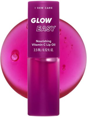 I DEW CARE Glow Easy | Vitamin C Lip Oil | Korean Skincare, Vegan, Cruelty-Free, Gluten-Free, Paraben-Free