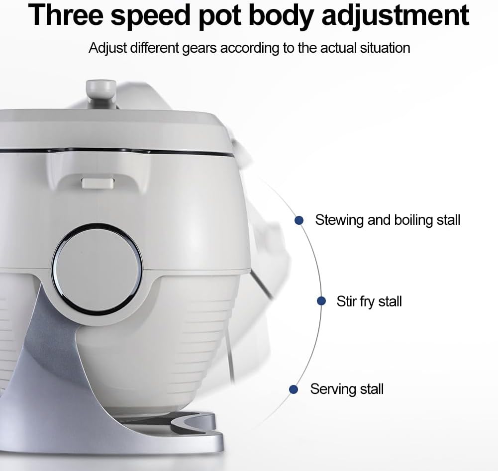 ماكينة طهي اوتوماتيكية ذكية سعة 6 لتر من كايجيتال محضر طعام تجاري دوار 360 درجة وتسخين ثلاثي الابعاد شامل شاشة لمس للمنزل والمطعم 2000.0 واط فضي 2 ماكينة طهي اوتوماتيكية ذكية سعة 6 لتر من كايجيتال محضر طعام تجاري دوار 360 درجة وتسخين ثلاثي الابعاد شامل شاشة لمس للمنزل والمطعم 2000.0 واط فضي - الصورة 2