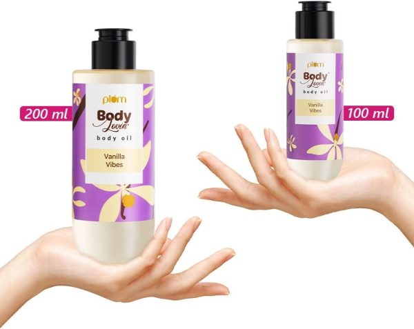 ⁦Plum BodyLovin' Vanilla Vibes Body Oil | Intense Moisture & Instant Glow | Long Lasting Warm Vanilla Fragrance | Non-Greasy & Lightweight | Soft & Nourished Skin | For Dry To Very Dry Skin - 100ml⁩ - الصورة ⁦7⁩
