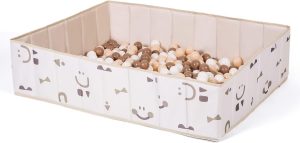 حوض سباحة قابل للطي للاطفال من زيسين، حفرة كرات مربعة للاطفال الصغار، حفرة كرات كبيرة ناعمة للاطفال، بيت لعب قابل للطي مع شنطة تخزين