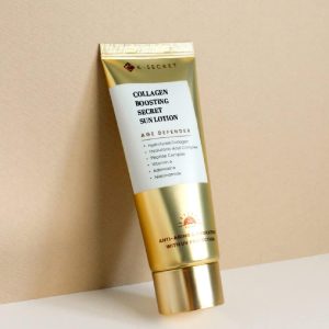 لوشن سيكرت للحماية من أشعة الشمس معزز لإنتاج الكولاجين، خال من العطور للعناية بالتجاعيد، حماية من الأشعة فوق البنفسجية A وB بمعامل حماية SPF50+ وPA++++ من كيه-سيكريت، 60 مل