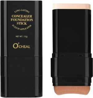 O'CHEAL Face Foundation Contour Line Stick Durable Light Brightening Stick Flaw Contouring Face Concealer Beauty Make-Up 15g 02#Natural