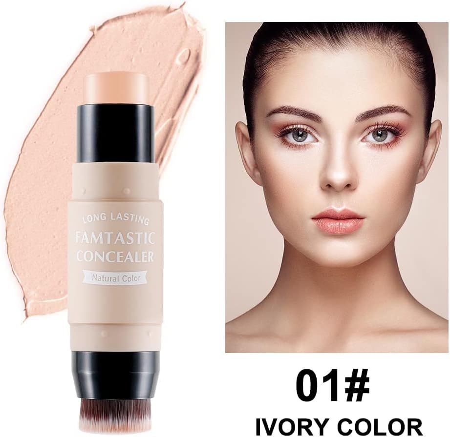MAKINGTEC 2 PCS Contour Highlighter Stick with Brush -Bronzer Pen, Face Brightens Shades Pencil, Highlighting Shade, Highlight Shaping Stick, Waterproof, Longwear Makeup(01 and 04) 5 MAKINGTEC 2 PCS Contour Highlighter Stick with Brush -Bronzer Pen, Face Brightens Shades Pencil, Highlighting Shade, Highlight Shaping Stick, Waterproof, Longwear Makeup(01 and 04) - الصورة 5