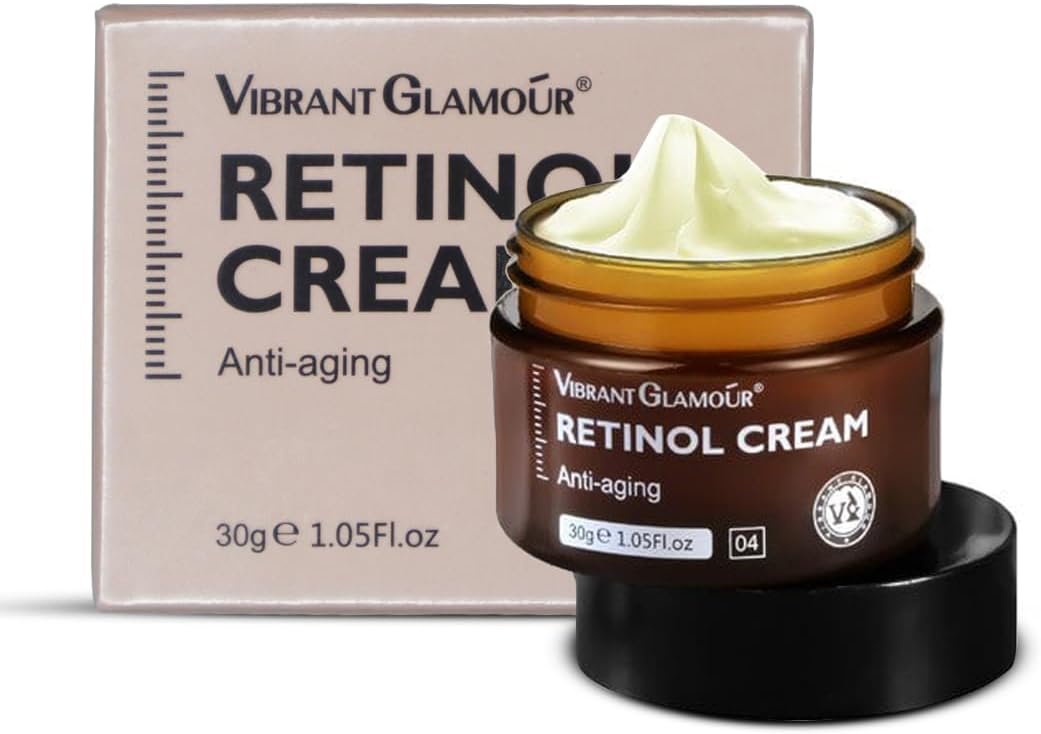 VIBRANT GLAMOÚR Anti-Aging Retinol Face Cream - Rejuvenate with Natural Ingredients - Cruelty-Free Skincare - 30g 1 VIBRANT GLAMOÚR Anti-Aging Retinol Face Cream - Rejuvenate with Natural Ingredients - Cruelty-Free Skincare - 30g