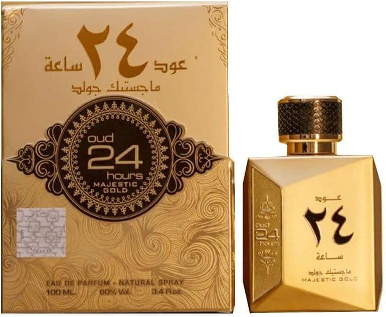 عطر عود 24 ساعة ماجستيك جولد ايديشن من ارض الزعفران للرجال والنساء 100 مل بيست بيرفيوم جيفت 1 عطر عود 24 ساعة ماجستيك جولد ايديشن من ارض الزعفران للرجال والنساء 100 مل بيست بيرفيوم جيفت