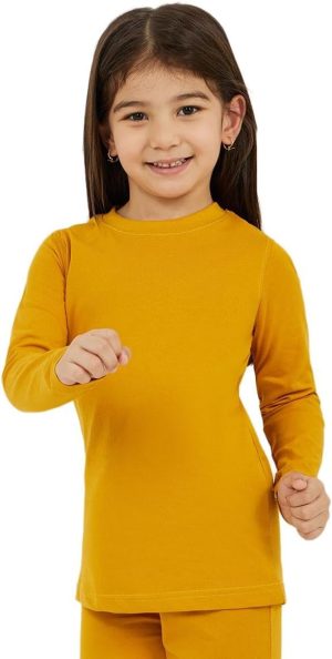 Styli Girls Solid Round Neck T-Shirt
