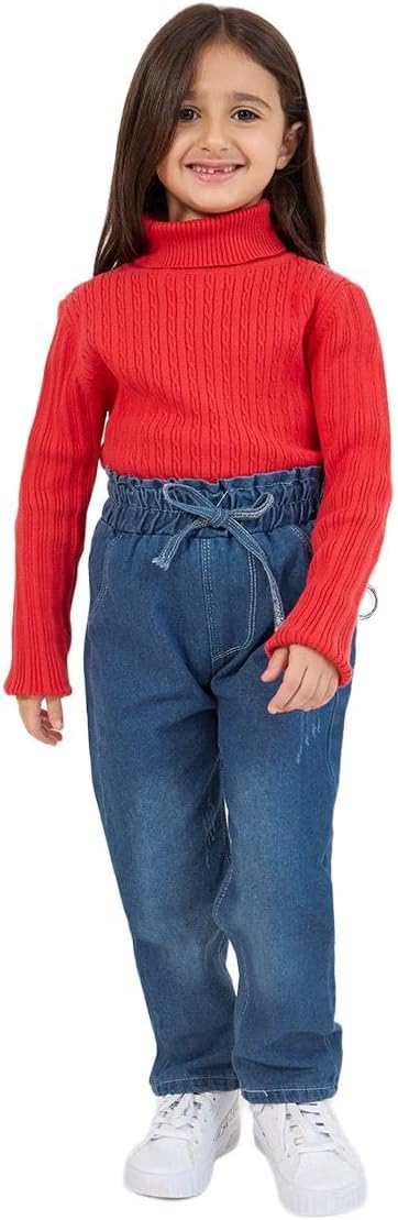 Styli Girls Wash Tapered High Rise Jeans With Pockets 2 Styli Girls Wash Tapered High Rise Jeans With Pockets - الصورة 2