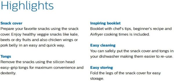 ⁦Philips Air Fryers Accessory Kit for XXL Models [HD9630-‏HD9750-‏HD9650‏-HD9656-‏HD9860‏-HD9867‏-HD9870] - HD9954/01⁩ - الصورة ⁦4⁩