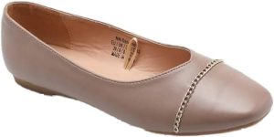 AILA Women's Metal Accent Ballarinas Brown 1234562070020, 39 EU