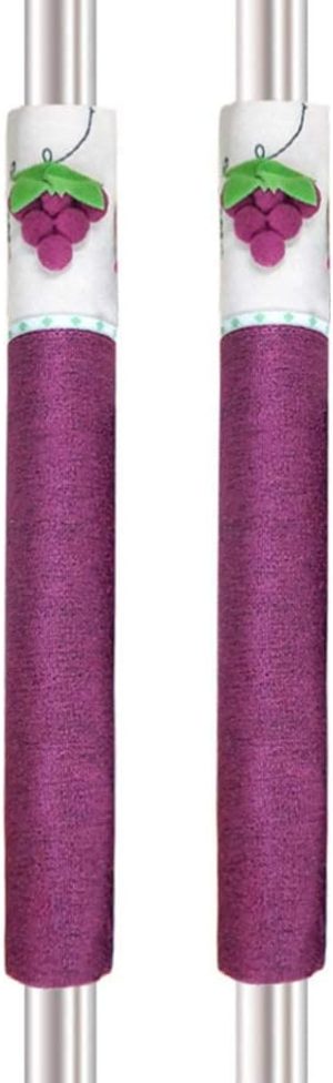 KASTWAVE 2pcs Refrigerator Door Handle Covers Washable Kitchen Appliance Covers Decorative Grapes Refrigerator Microwave Oven Door Handle Covers Protector