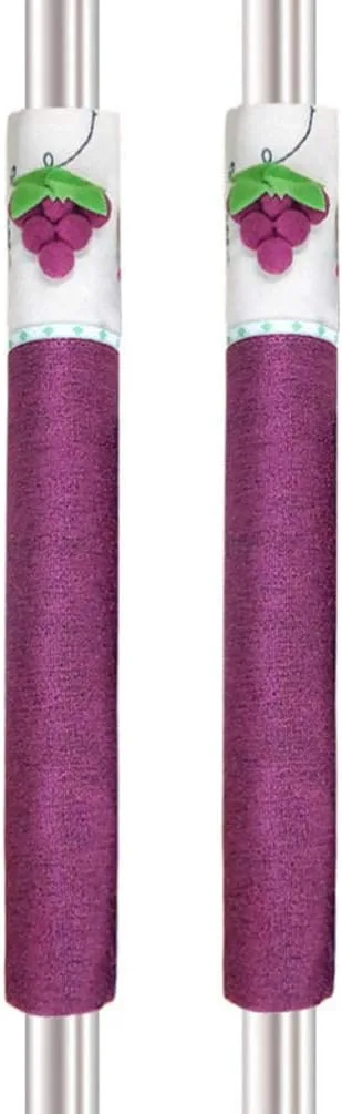 KASTWAVE 2pcs Refrigerator Door Handle Covers Washable Kitchen Appliance Covers Decorative Grapes Refrigerator Microwave Oven Door Handle Covers Protector