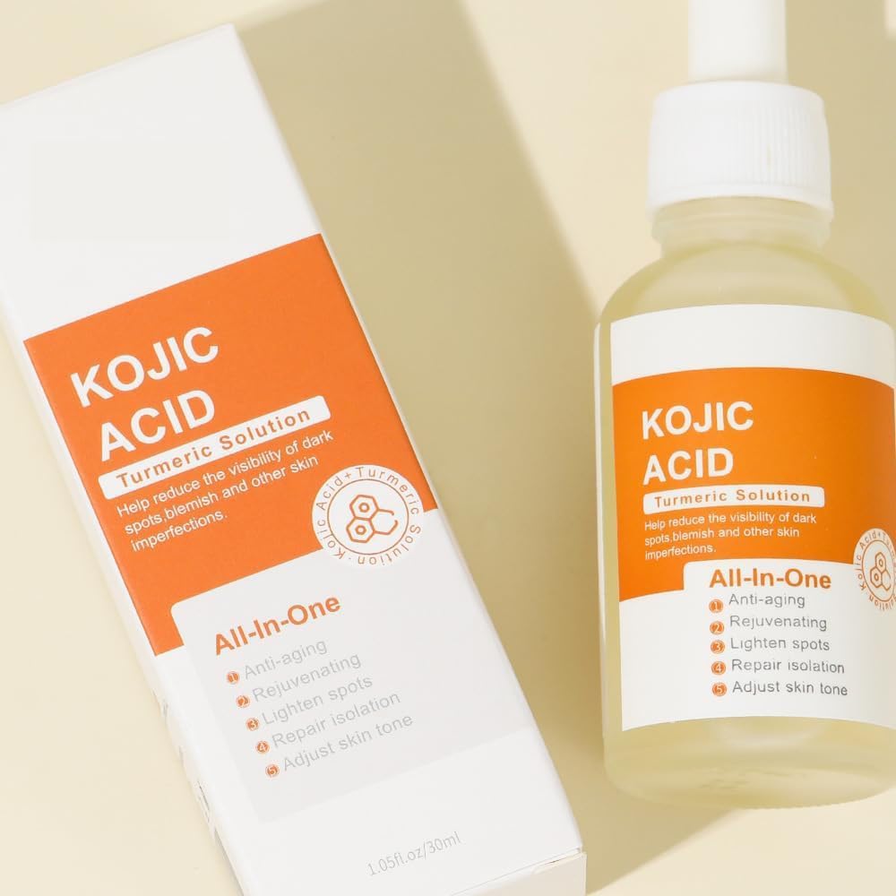 Kojic Acid Turmeric Oil, Turmeric Serum, Kojic Acid Face Serum, Moisturzing Serums,Helps Balance Skin,Smooth skin 4 Kojic Acid Turmeric Oil, Turmeric Serum, Kojic Acid Face Serum, Moisturzing Serums,Helps Balance Skin,Smooth skin - الصورة 4