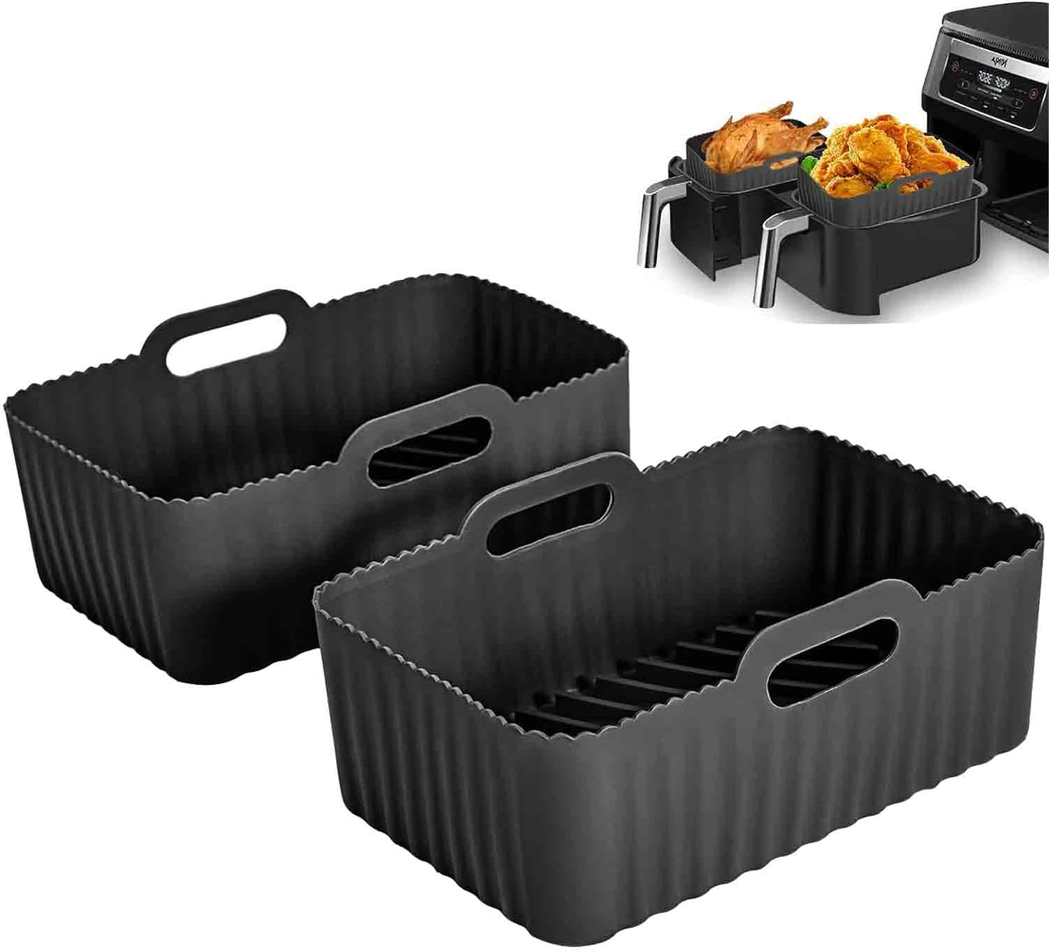 بطانات سلة مقلاة هوائية غير لاصقة من اديتيو لنينجا SL400UK AF300UK AF400UK AF400UK ، بطانات سيليكون قابلة لاعادة الاستخدام لنينجا فودي 1 بطانات سلة مقلاة هوائية غير لاصقة من اديتيو لنينجا SL400UK AF300UK AF400UK AF400UK ، بطانات سيليكون قابلة لاعادة الاستخدام لنينجا فودي