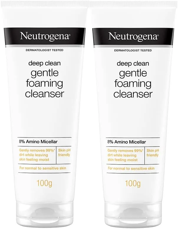 Neutrogena Deep Clean Foaming Cleanser, 100g (Pack of 2)