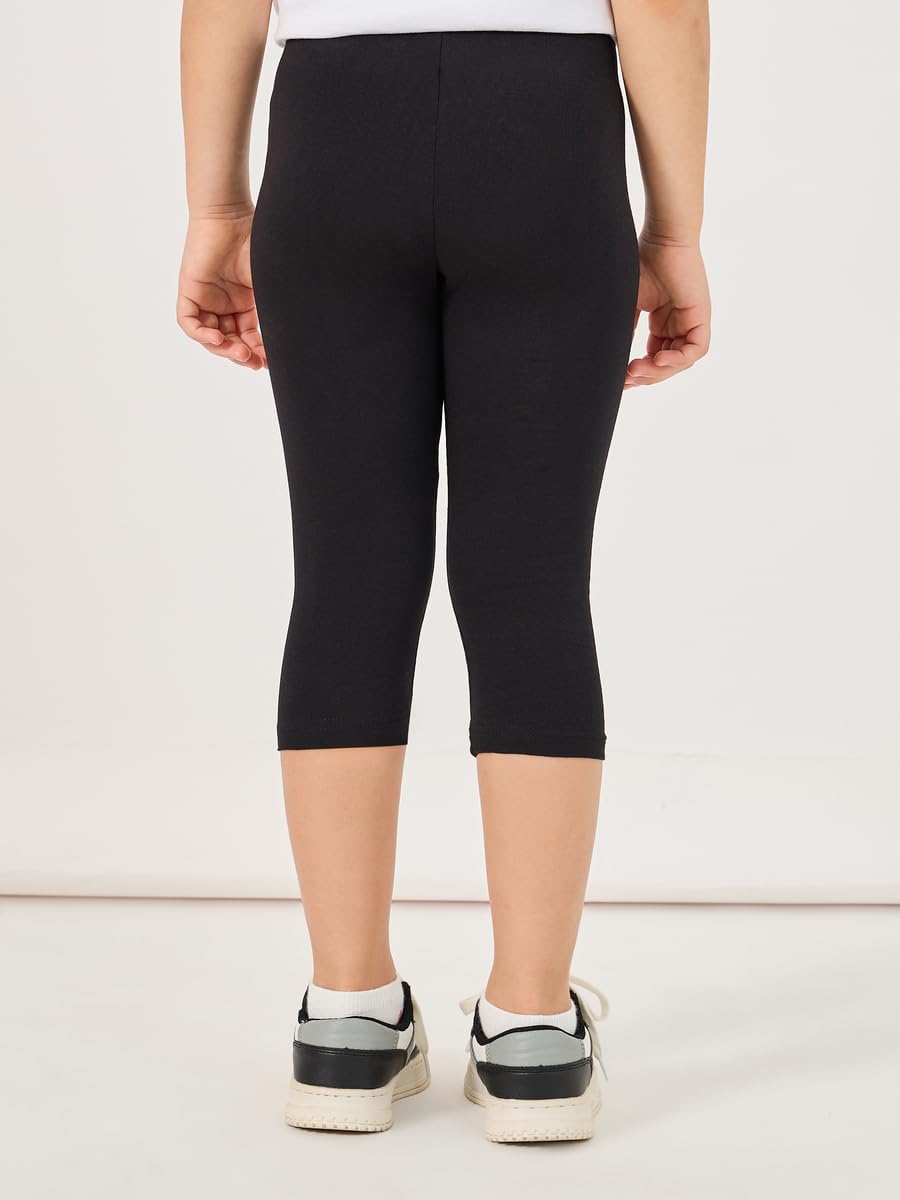 Styli Girls Elastic Waistband Basic Capri Length Leggings 5 Styli Girls Elastic Waistband Basic Capri Length Leggings - الصورة 5
