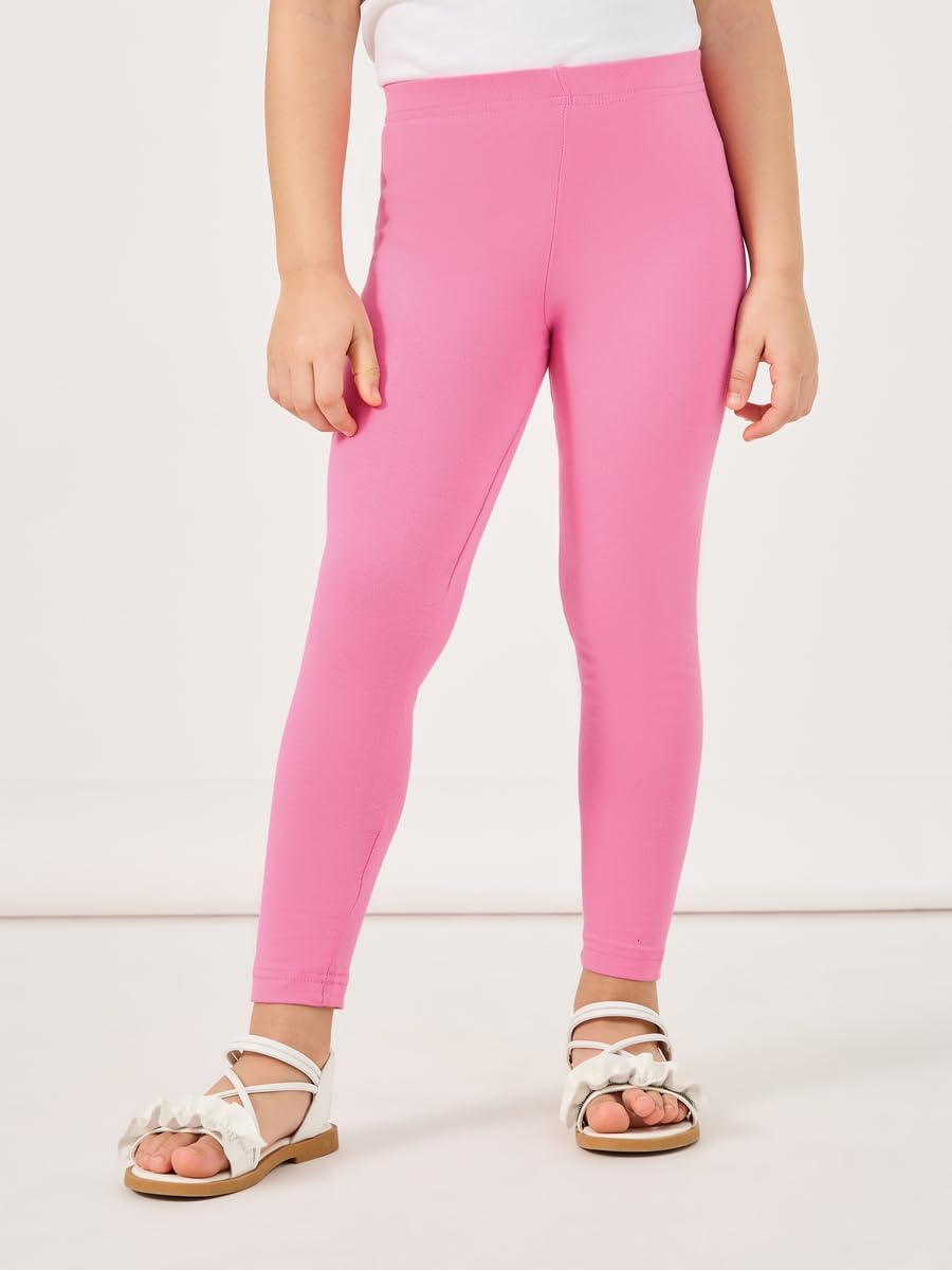Styli Girls Solid Elastic Waistband Cotton Leggings 2 Styli Girls Solid Elastic Waistband Cotton Leggings - الصورة 2