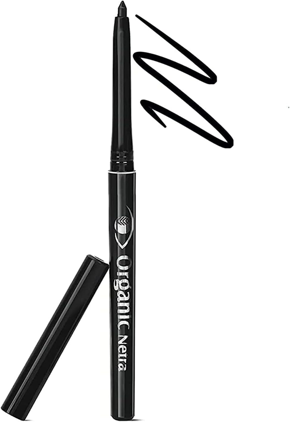 Organic Netra Pure Black Pencil Kajal Waterproof, Smudgeproof and Long Lasting Upto 12Hrs Enriched With All Natural Ingredients, Intense Colour, Matte Finish 1 Organic Netra Pure Black Pencil Kajal Waterproof, Smudgeproof and Long Lasting Upto 12Hrs Enriched With All Natural Ingredients, Intense Colour, Matte Finish