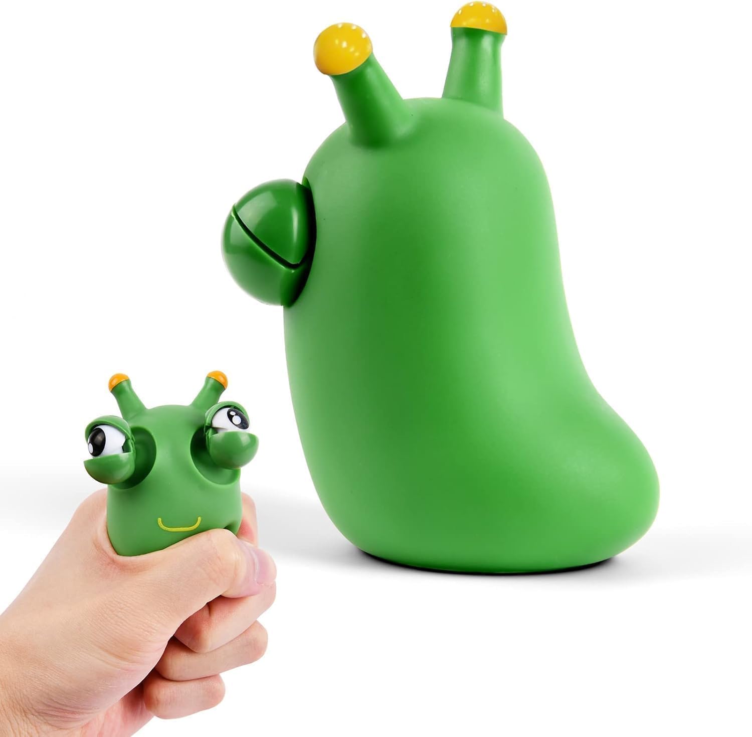 Montchi Green Bug Squeeze Toys, Funny Grass Eyes Popping Out Toys, Kids Sensory Fidget Toys, Eyeball Bouncing Toys, Fidget Slug Pop-it Toys for Toddlers Kids Adults Autism and ADHD 3 Montchi Green Bug Squeeze Toys, Funny Grass Eyes Popping Out Toys, Kids Sensory Fidget Toys, Eyeball Bouncing Toys, Fidget Slug Pop-it Toys for Toddlers Kids Adults Autism and ADHD - الصورة 3