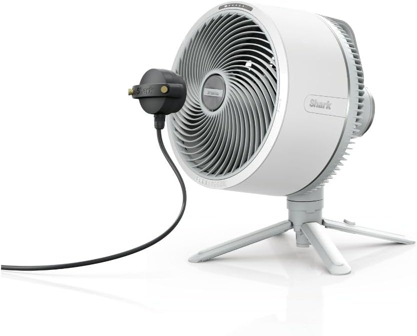 Shark FlexBreeze High-Velocity Fan, Hybrid Corded & Cordless Portable Cooling Fan, Indoor & Outdoor, with Remote Control, Adjustable Tilt, UV & Water-Resistant, White FA220ME, 5 Years Warranty 5 Shark FlexBreeze High-Velocity Fan, Hybrid Corded & Cordless Portable Cooling Fan, Indoor & Outdoor, with Remote Control, Adjustable Tilt, UV & Water-Resistant, White FA220ME, 5 Years Warranty - الصورة 5