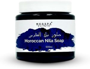 MEDSPA Moroccan Nila Soap,100% Natural Soap, Body Scrub, Purifying, Cleansing, Exfoliating for Hammam Ritual.500ml
